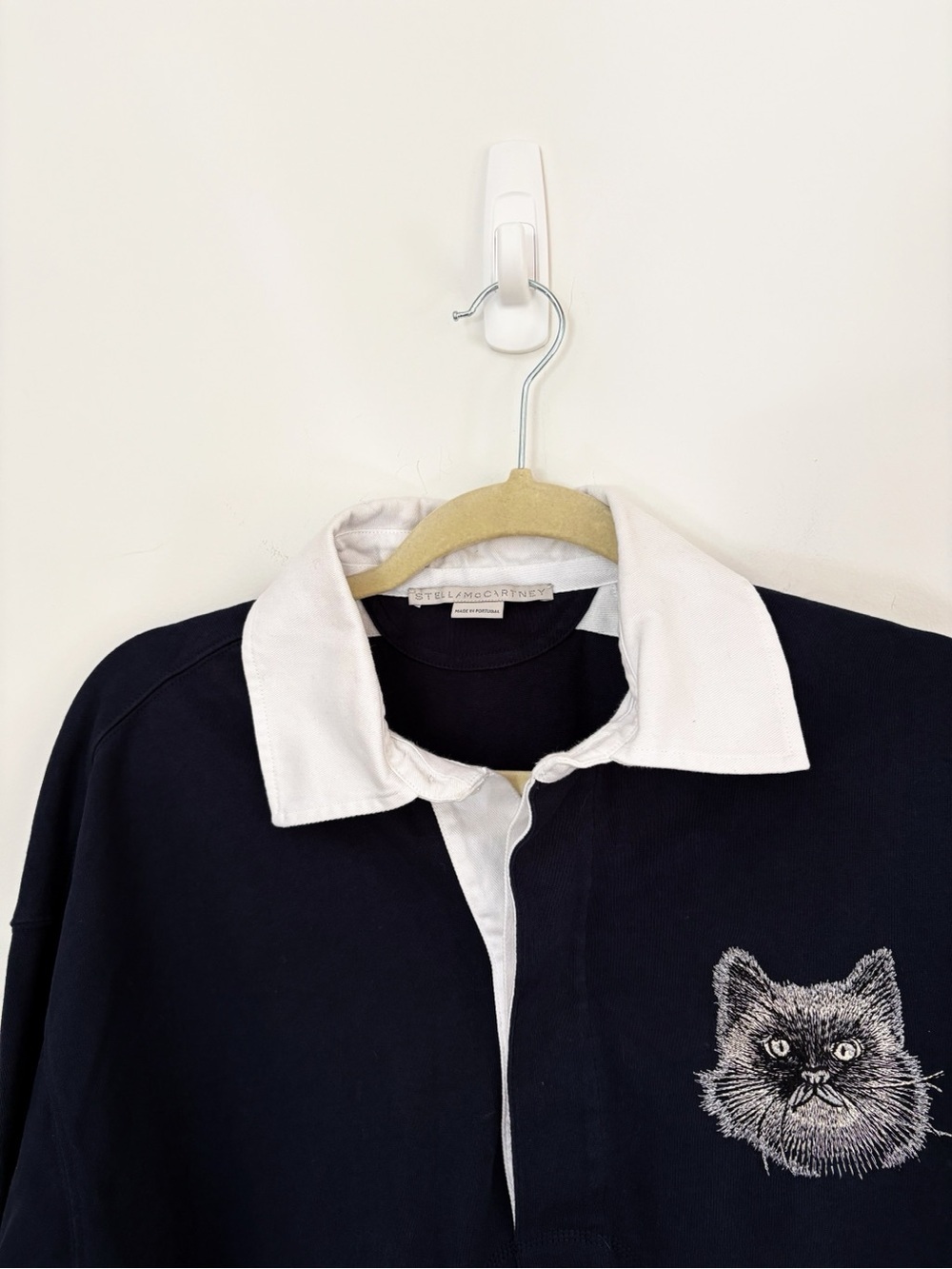 Stella McCartney Cat Oversized Rugby Polo Shirt Dress - Picture 11 of 12